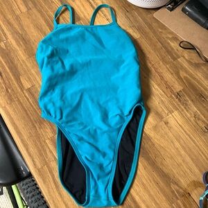 Jolyn size 28 Chevy Onsie in color Ocean.